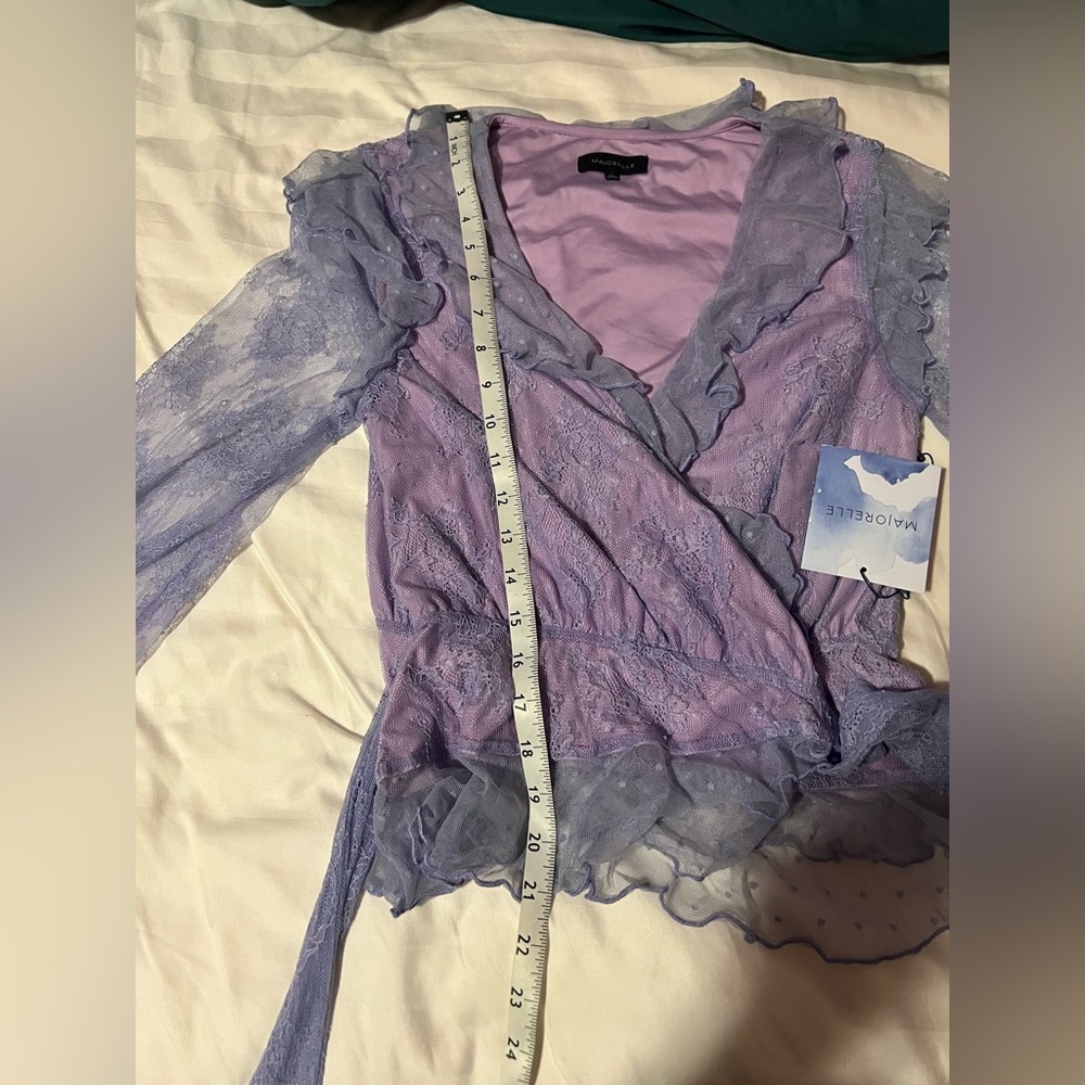 Majorelle‎ Mary lilac lace top - Picture 7 of 8